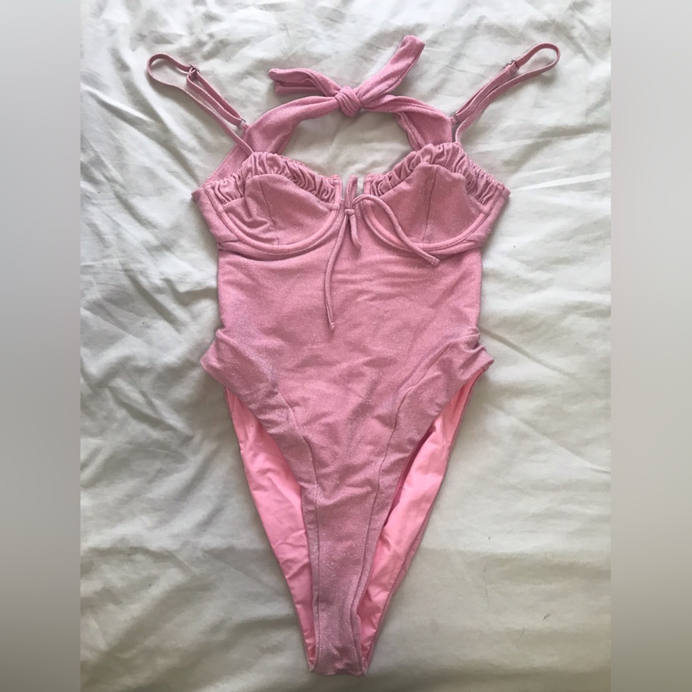 Shimmery Pink Swimsuit